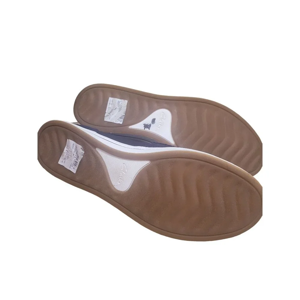 Clarks Cloudsteppers Shoes 9M Womens Blue Slip On Comfort Round Toe Cushion Soft